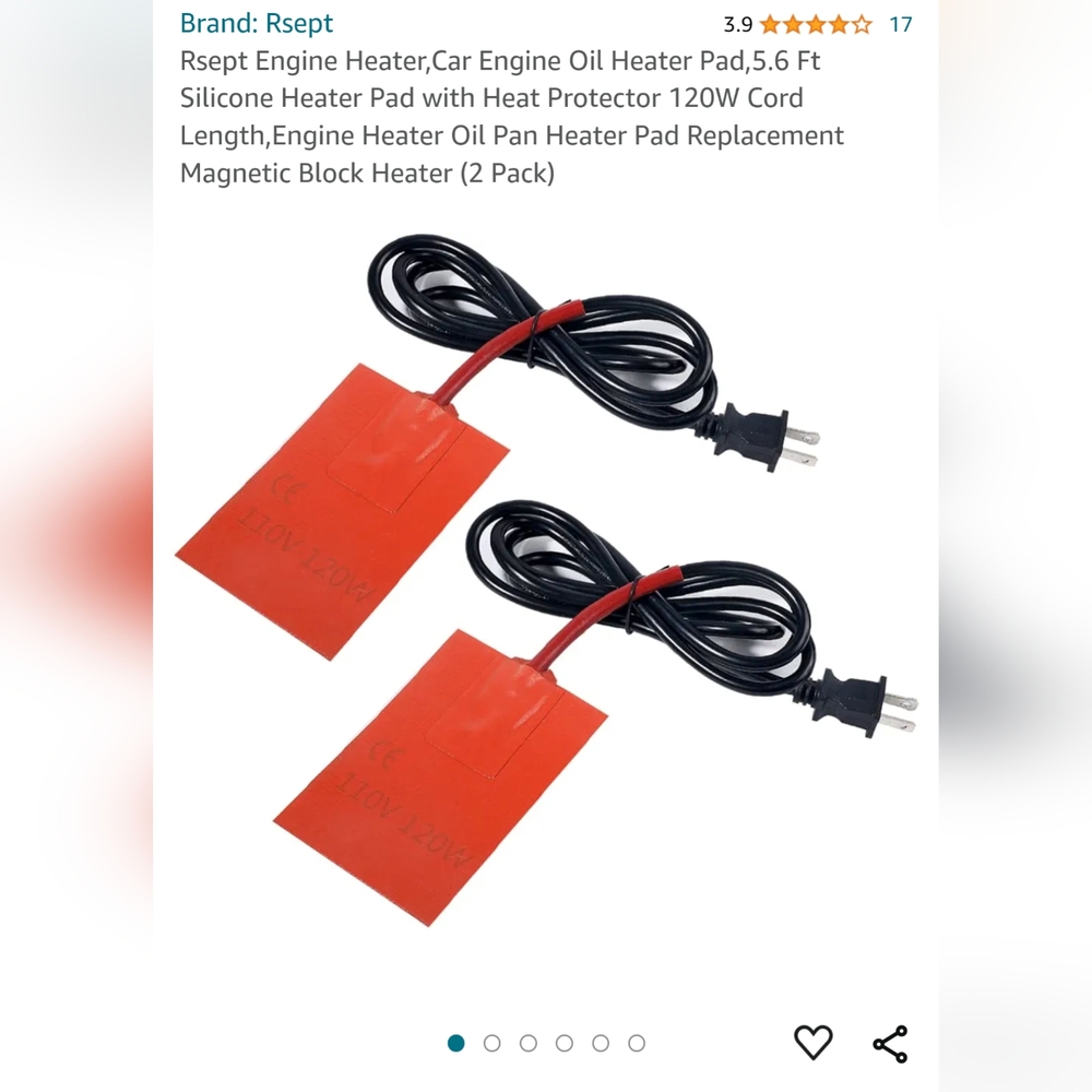 2 pack engine block heaters......never used